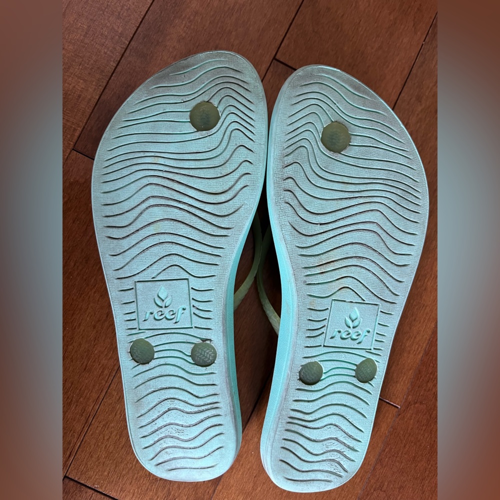 Reef Escape Lux jelly flip flops Resort Summer size 5 vintage 2010s beach sandal - Picture 2 of 6
